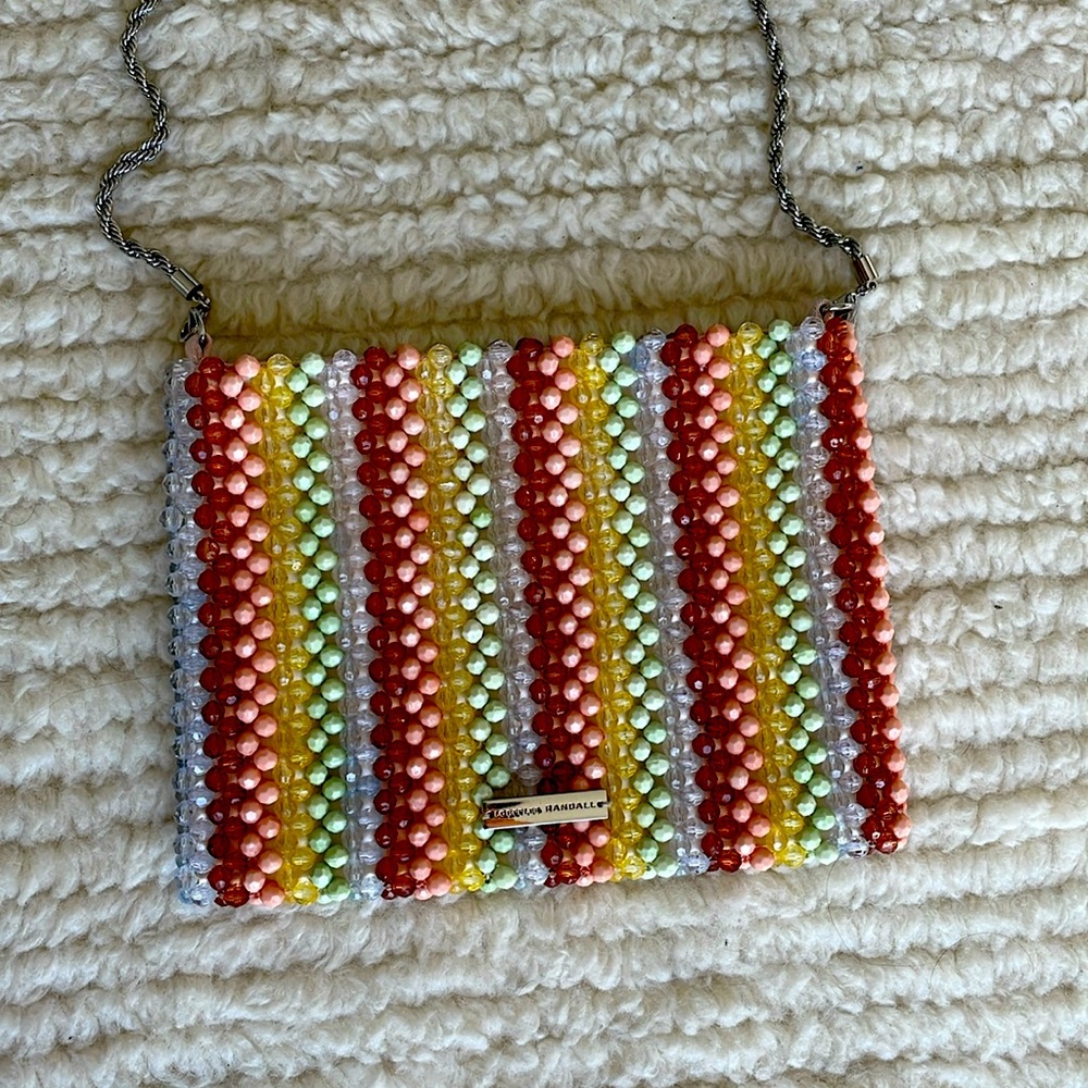 Loeffler Randall multicolor beaded purse